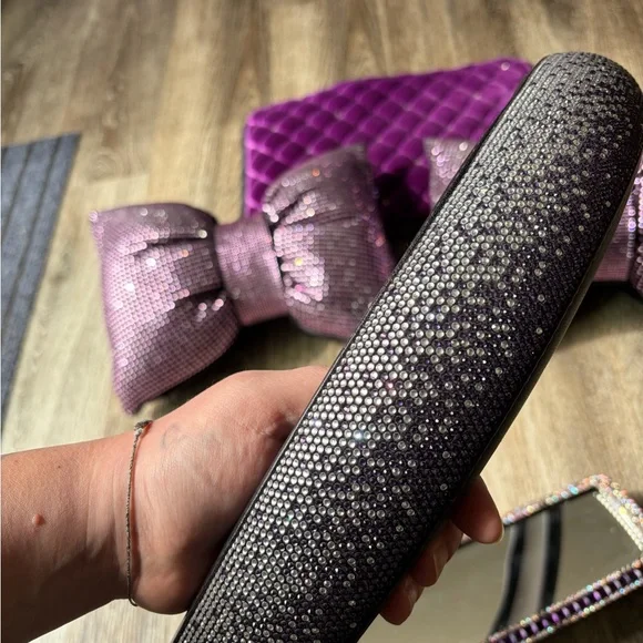 Purple Rhinestone Car Accessory Set - Picture 5 of 7